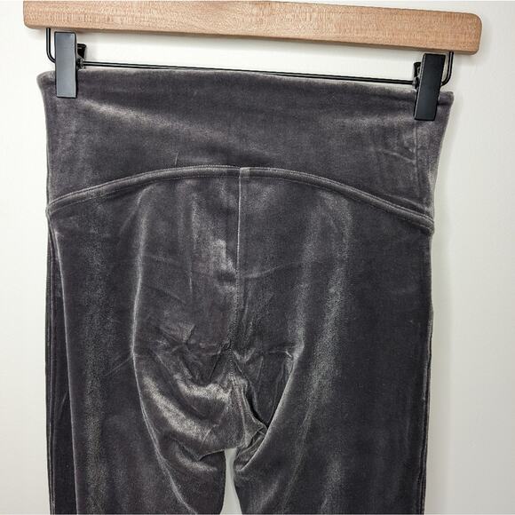 Spanx Grey Velvet Leggings | Size M - Picture 5 of 7